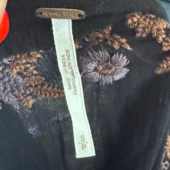 Free People Embroidered Boho High Low Long Maxi Dress Small - Picture 2 of 6